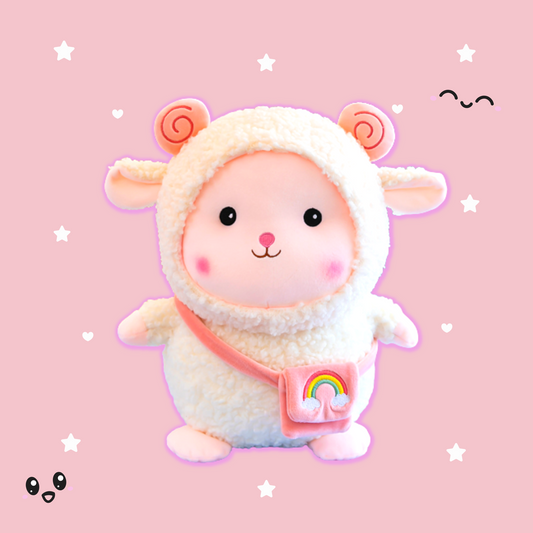 Shop Giant Fluffy Fleece Lamb Plushie - Stuffed Animals Goodlifebean Giant Plushies