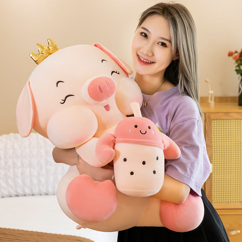 Shop Giant Boba Baby Pig Plush - Stuffed Animals Goodlifebean Giant Plushies