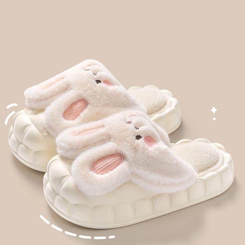 Shop Fluffy Plush Bunny Slippers - Shoes Goodlifebean Plushies | Stuffed Animals