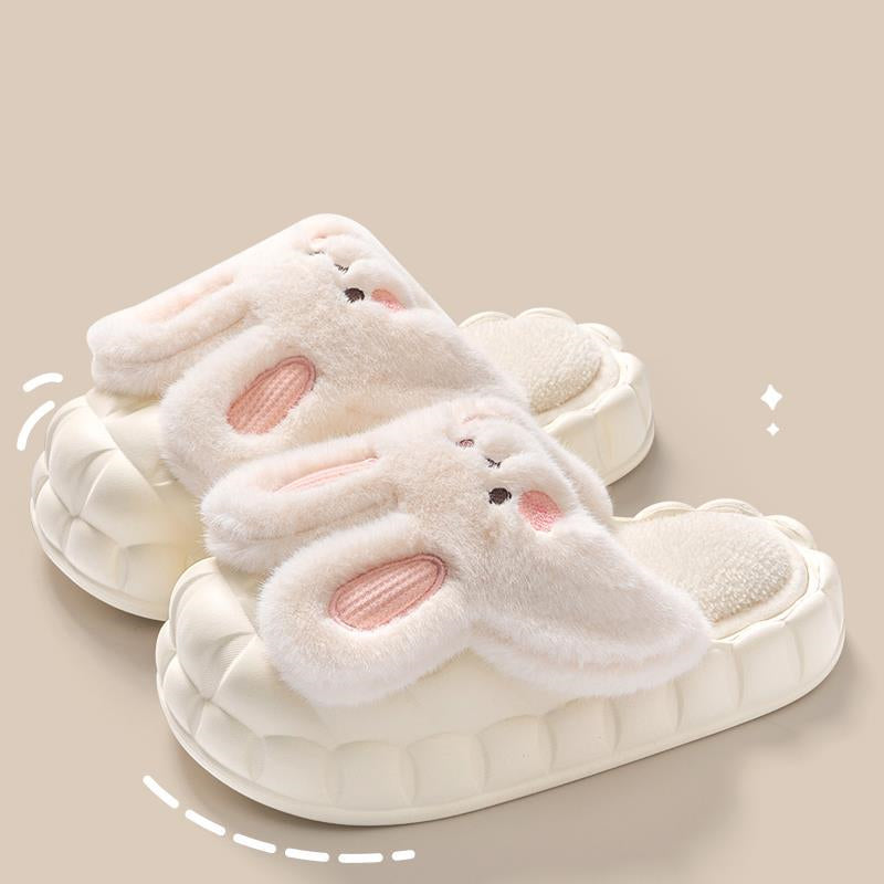 Shop Fluffy Plush Bunny Slippers - Shoes Goodlifebean Giant Plushies