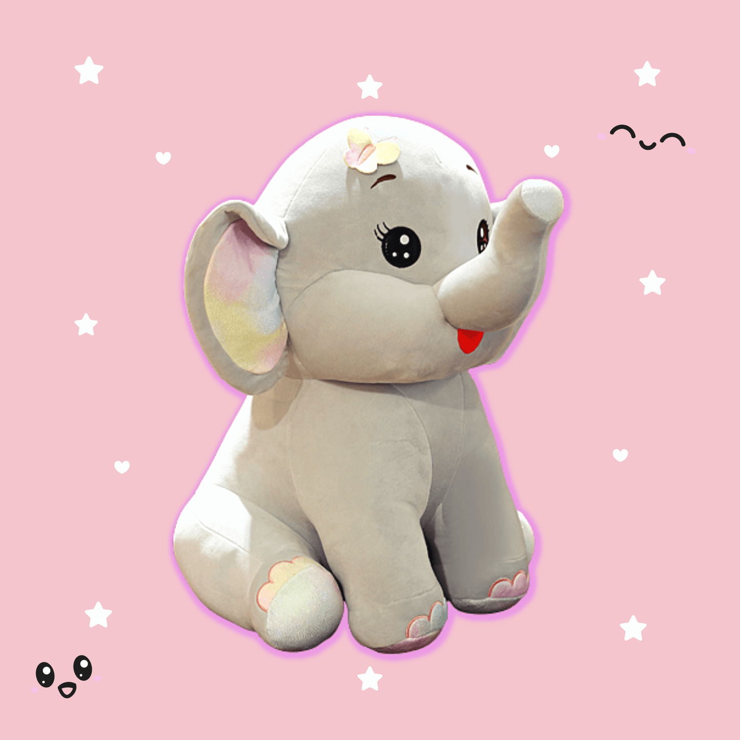 Elli: Giant Stuffed Elephant Plush - Goodlifebean