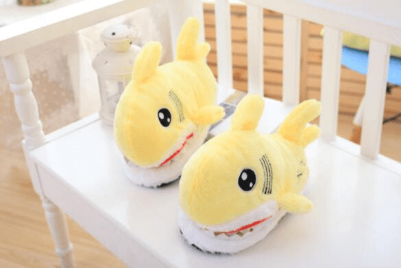 Cozy Shark Plush Slippers - Goodlifebean