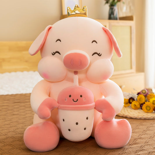 Shop Giant Boba Baby Pig Plush - Stuffed Animals Goodlifebean Plushies | Stuffed Animals