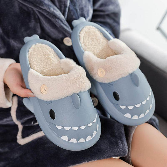 Shop Kawaii Comfy Indoor Shark Slippers - Goodlifebean Plushie | Stuffed Animal