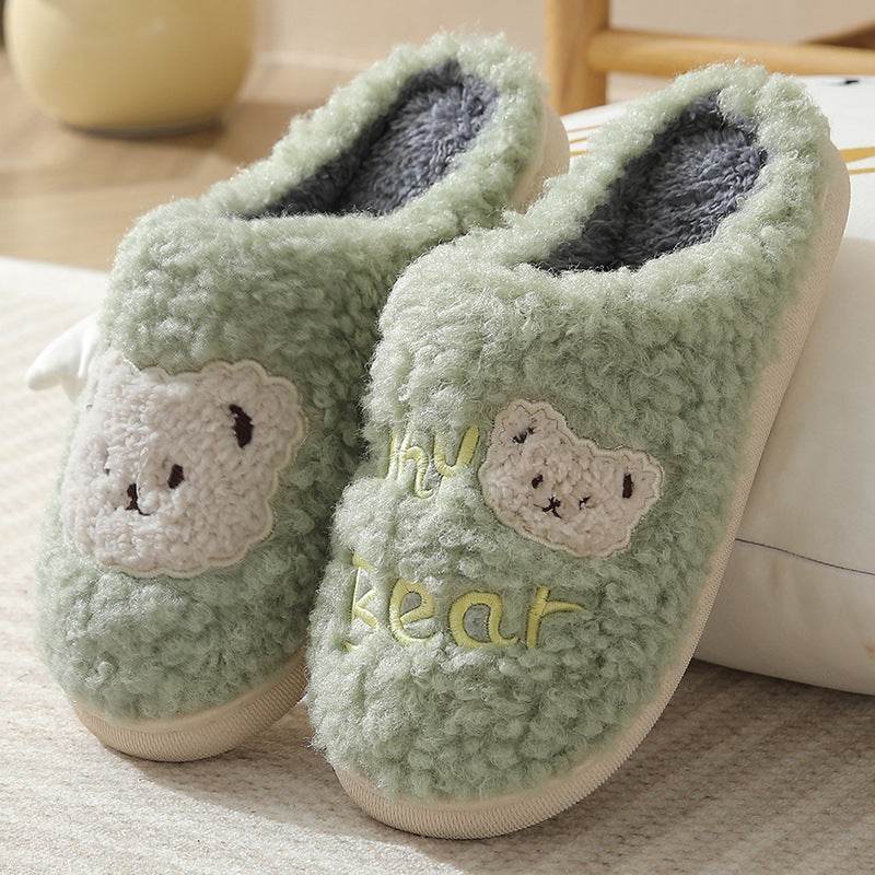 Fuzzy Plush Bear Slippers - Goodlifebean