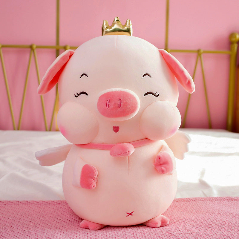 Shop Chubby Angelic Piggy Plushie - Stuffed Animals Goodlifebean Giant Plushies