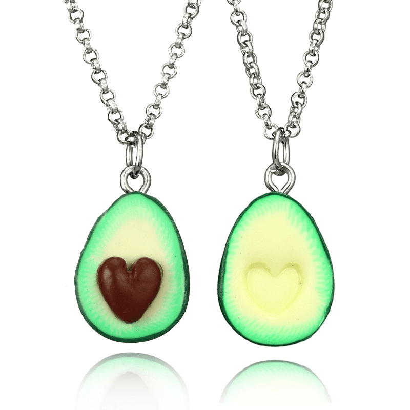 Shop BFF Avocado Halves Necklace - Goodlifebean Plushies | Stuffed Animals