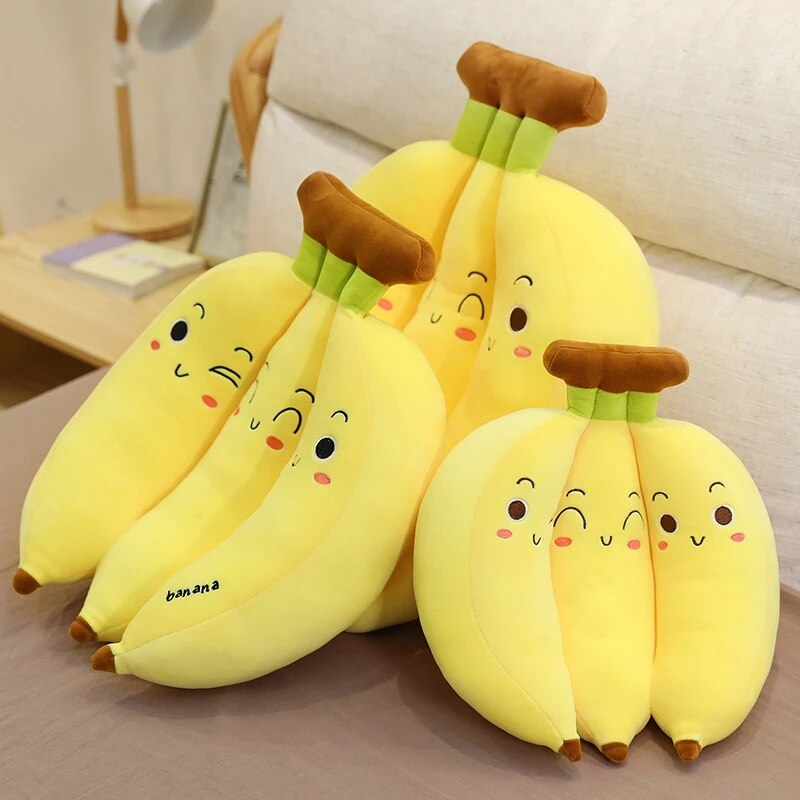 Shop Banana Kawaii Stuffed Plush Pillow - Stuffed Animals Goodlifebean Giant Plushies
