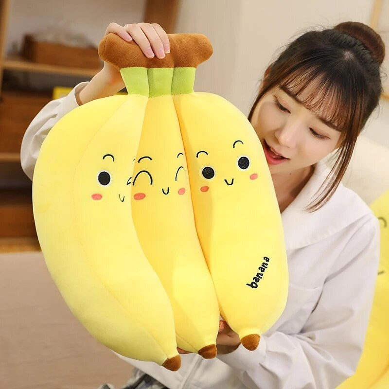 Kawaii Banana Baby Long Plush Pillow