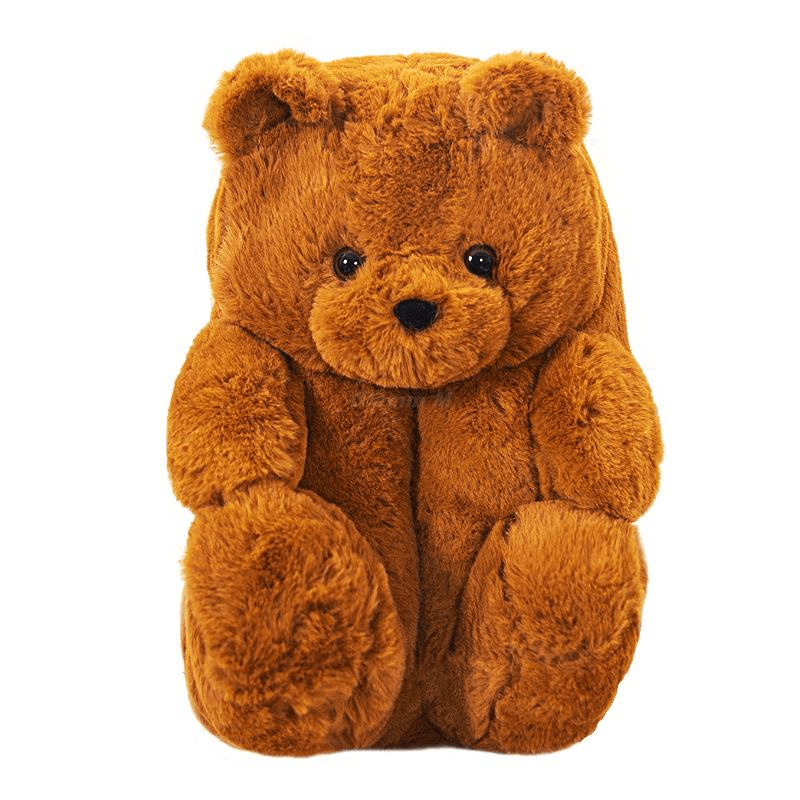 Shop Caramel Brown Teddy Bear Plush Slippers - Shoes Goodlifebean Giant Plushies