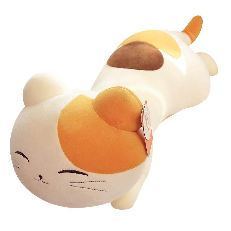 Shop Chloe: Giant Stuffed Long Cat Plush - Stuffed Animals Goodlifebean Giant Plushies