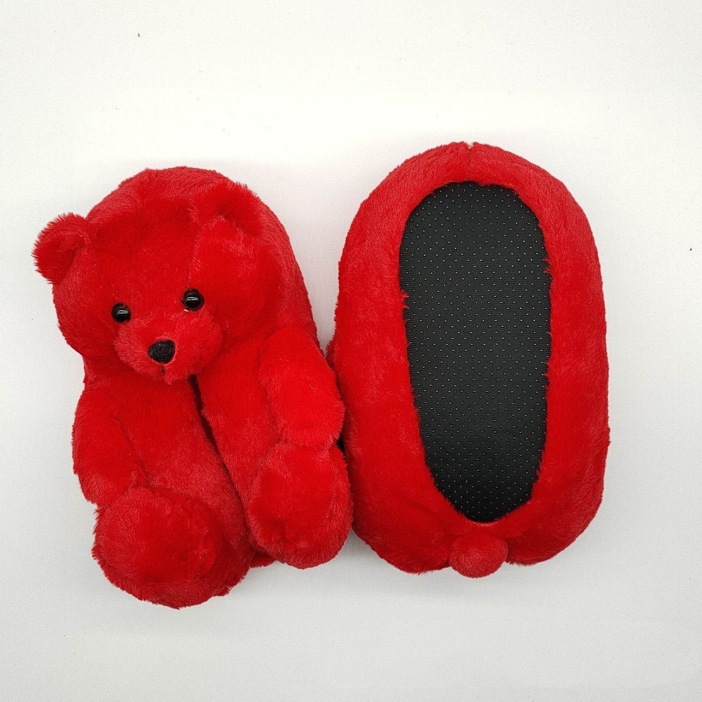 Shop Red Teddy Bear Plush Slippers - Goodlifebean Giant Plushies