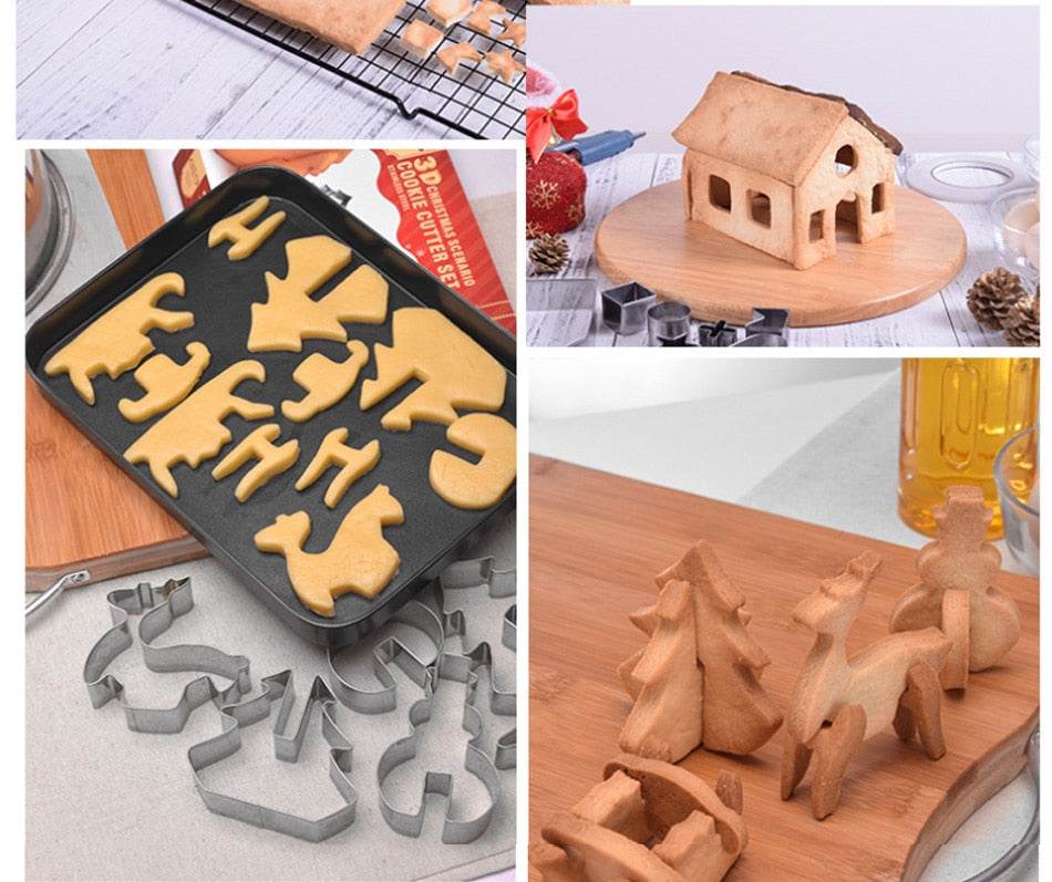 3D Christmas Cookie Mold Set - Goodlifebean