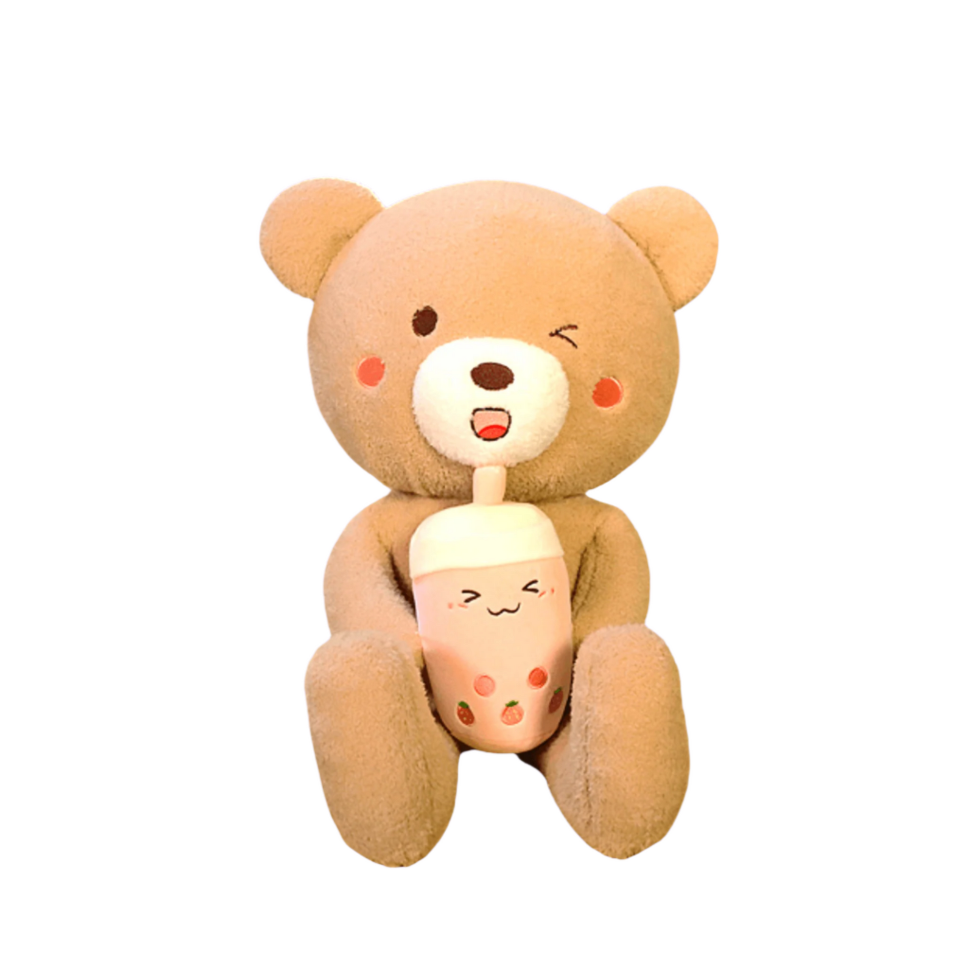 Shop Big Brown Boba Teddy Bear - Stuffed Animals Goodlifebean Plushies | Stuffed Animals