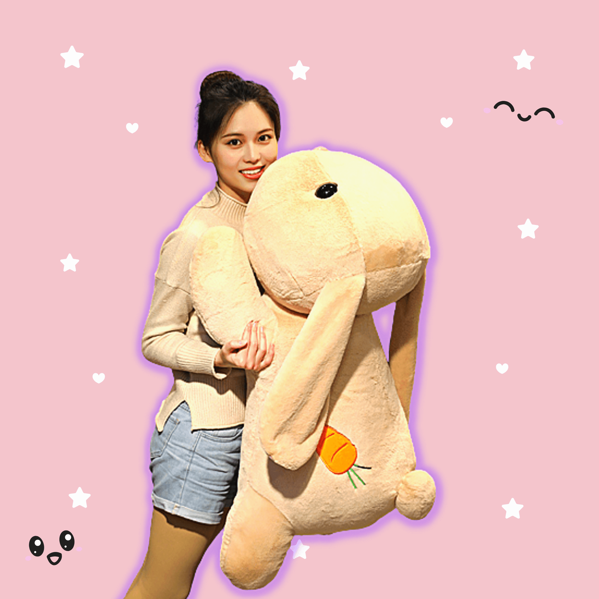 Shop Snuggsie: Giant Stuffed Bunny Plush - Stuffed Animals Goodlifebean Giant Plushies