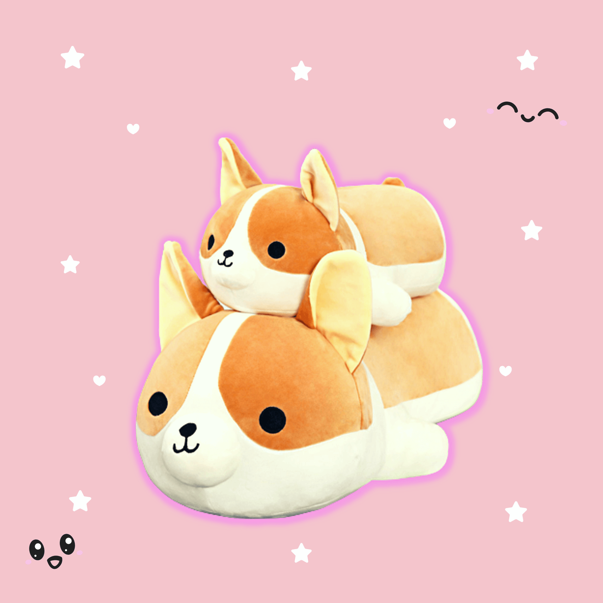 Corgi Stuffed Animal Toys, 50cm Corgi Dog Plush Toy