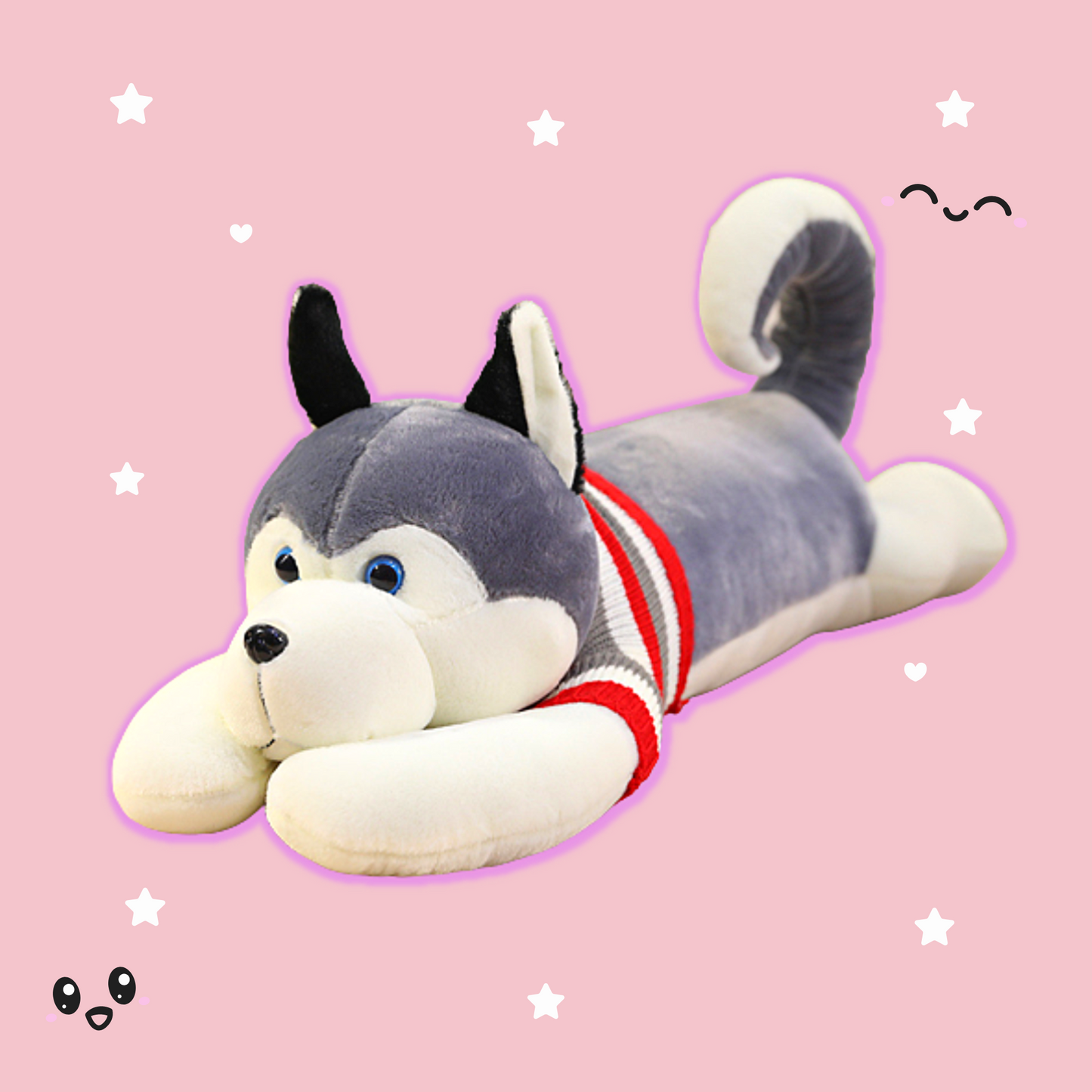 Shop Hoppy: The Giant Stuffed Husky Plush - Stuffed Animals Goodlifebean Plushies | Stuffed Animals