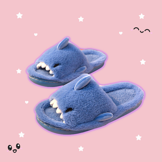 Shop Comfyt: Comfy Plush Shark Slippers - Shoes Goodlifebean Plushies | Stuffed Animals