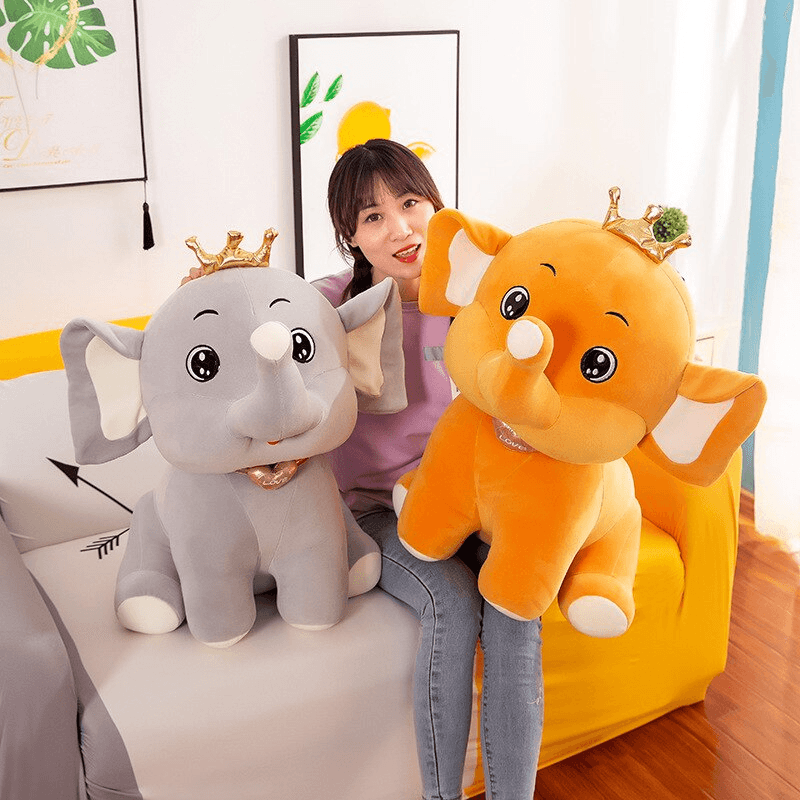 Jumbo Stuffed Elephant Plush - Goodlifebean