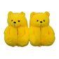 Shop Lemonnade Teddy Bear Plush Slippers - Goodlifebean Giant Plushies