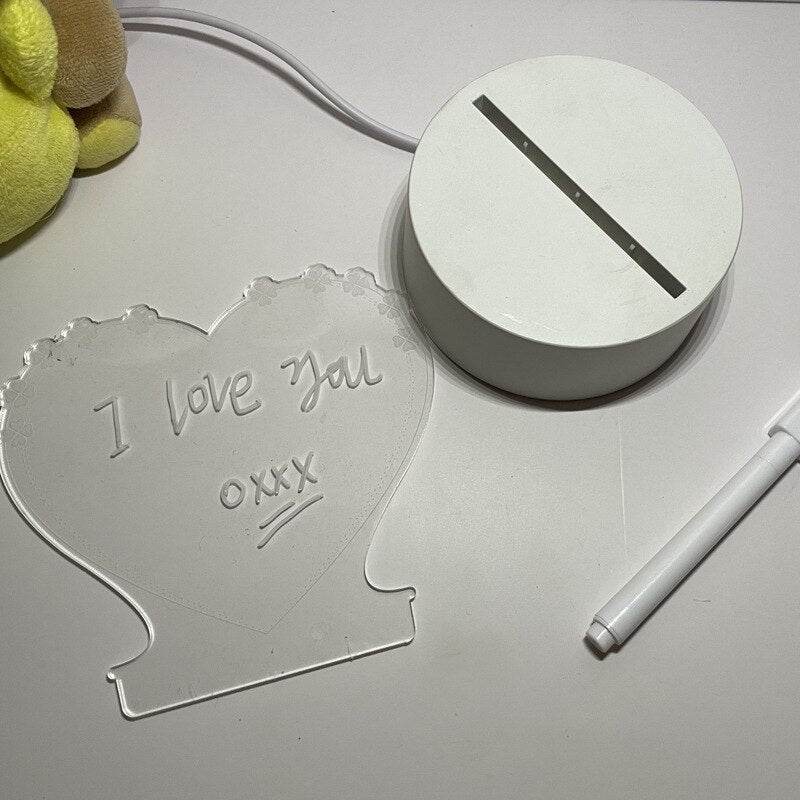 GlowWriter: Kawaii LED Message Board Lamp - Goodlifebean
