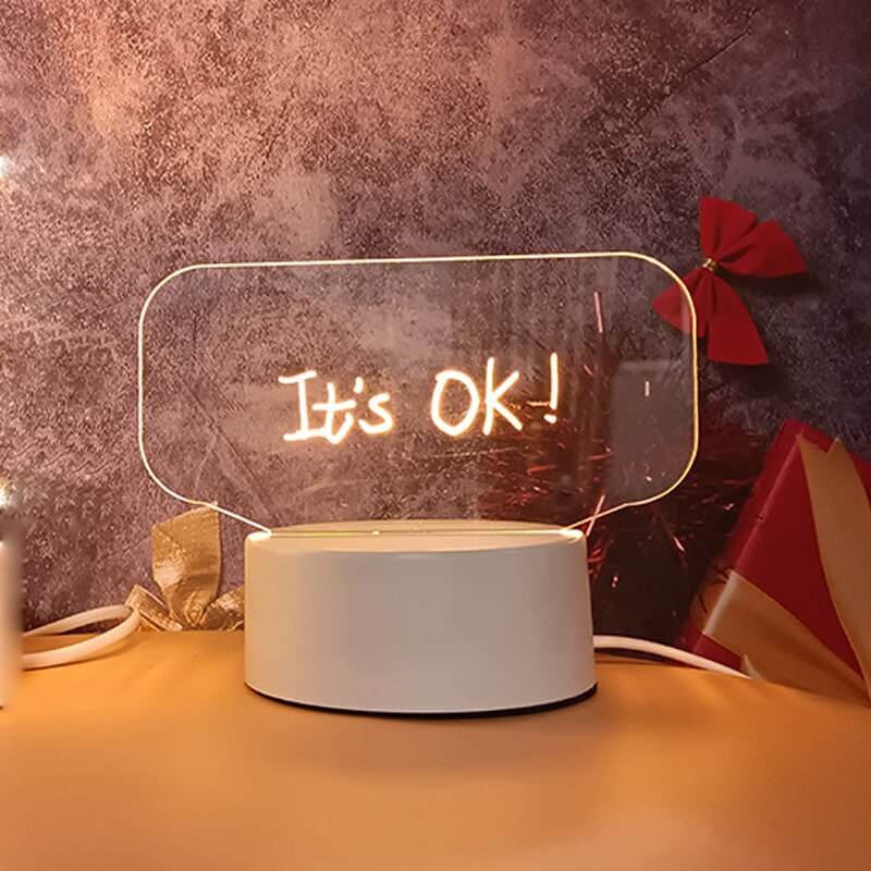 GlowWriter: Kawaii LED Message Board Lamp - Goodlifebean