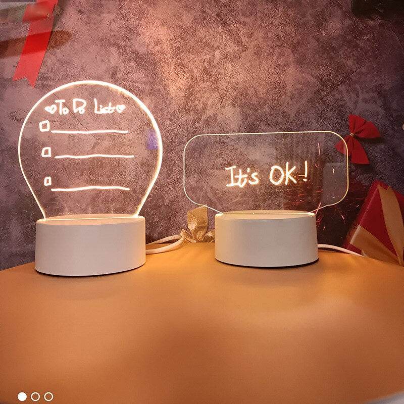 GlowWriter: Kawaii LED Message Board Lamp - Goodlifebean