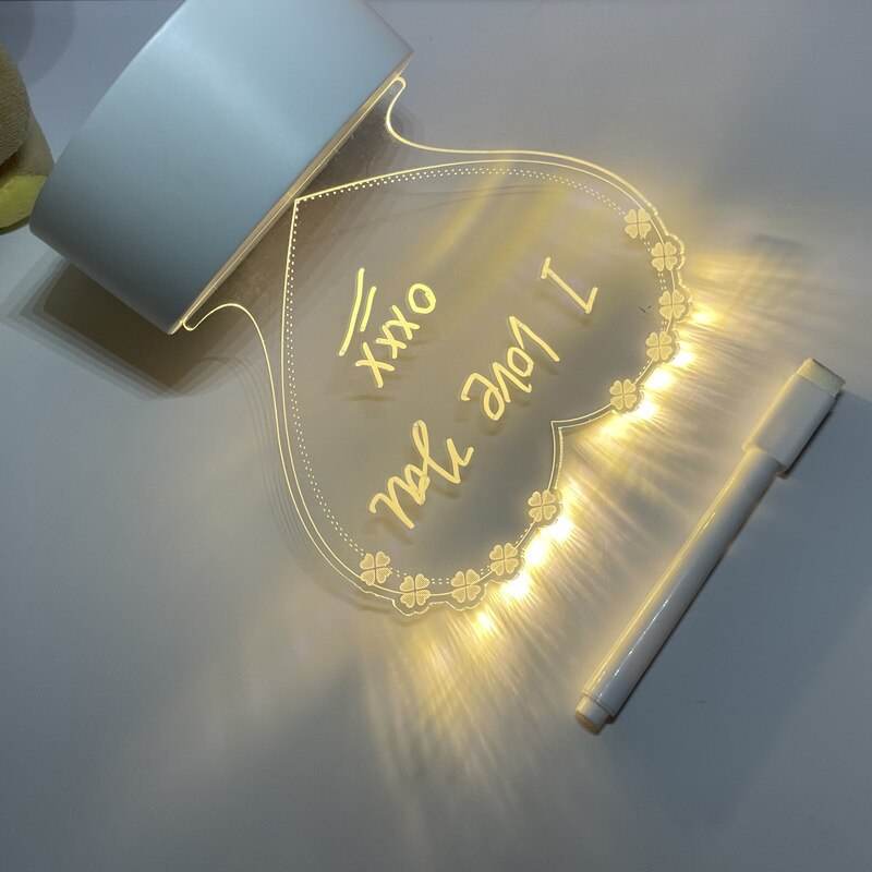 GlowWriter: Kawaii LED Message Board Lamp - Goodlifebean