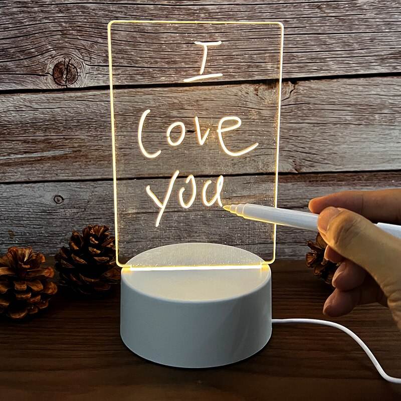GlowWriter: Kawaii LED Message Board Lamp - Goodlifebean