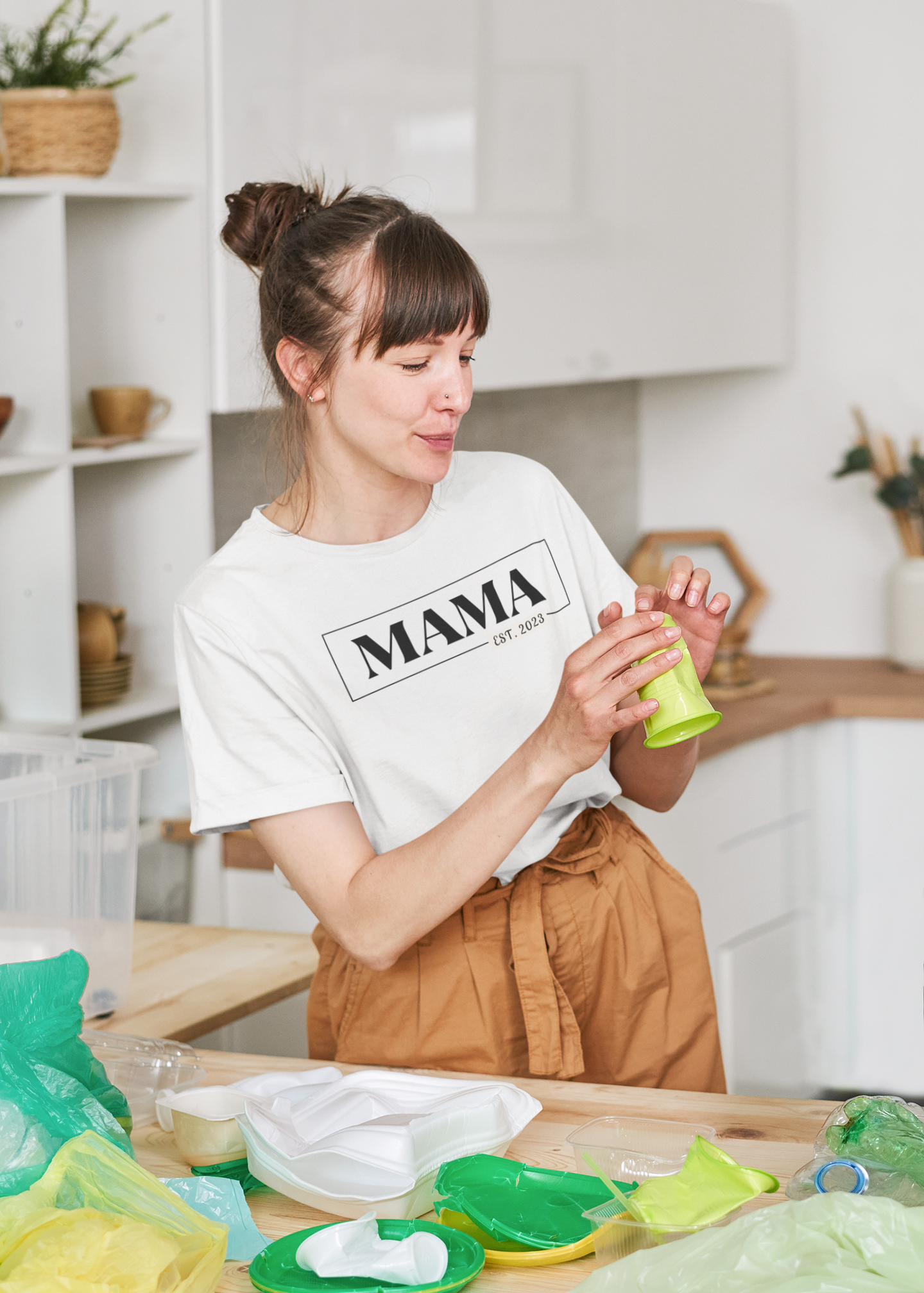 Shop Mama Est. Personalized T-shirt- The Perfect Mother's Day Gift! - T-Shirt Goodlifebean Giant Plushies