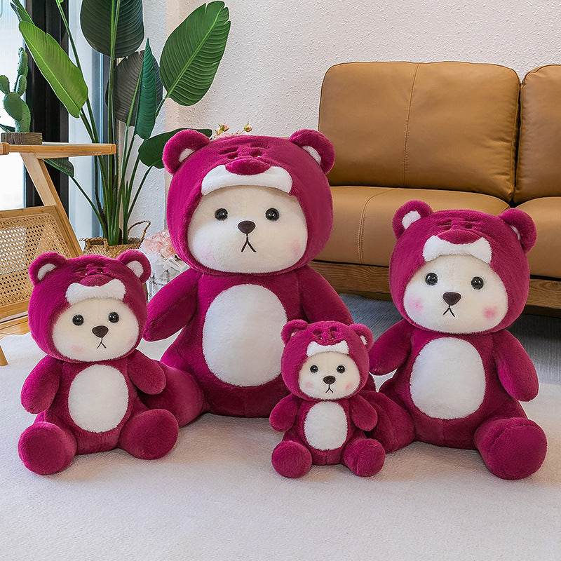 Mini Pink Teddy Bear with Hoodie - Goodlifebean