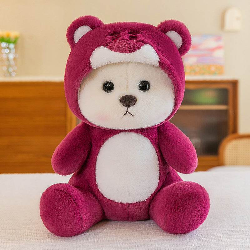 Mini Pink Teddy Bear with Hoodie - Goodlifebean