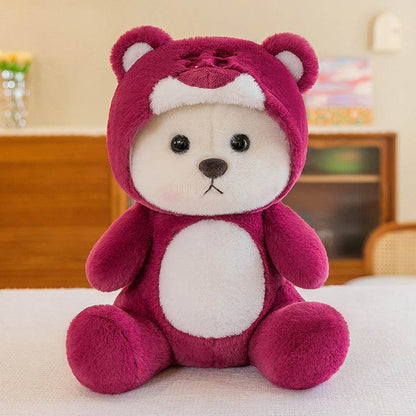 Mini Pink Teddy Bear with Hoodie - Goodlifebean