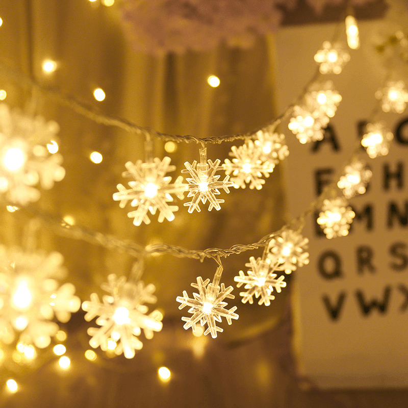 Snowflake Christmas Fairy String Lights - Goodlifebean