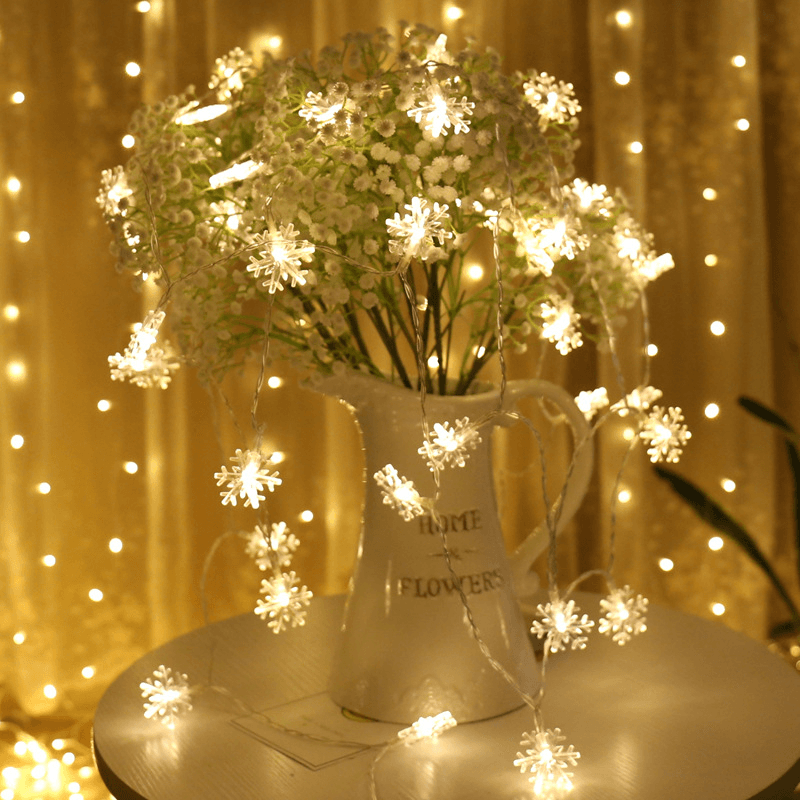 Snowflake Christmas Fairy String Lights - Goodlifebean