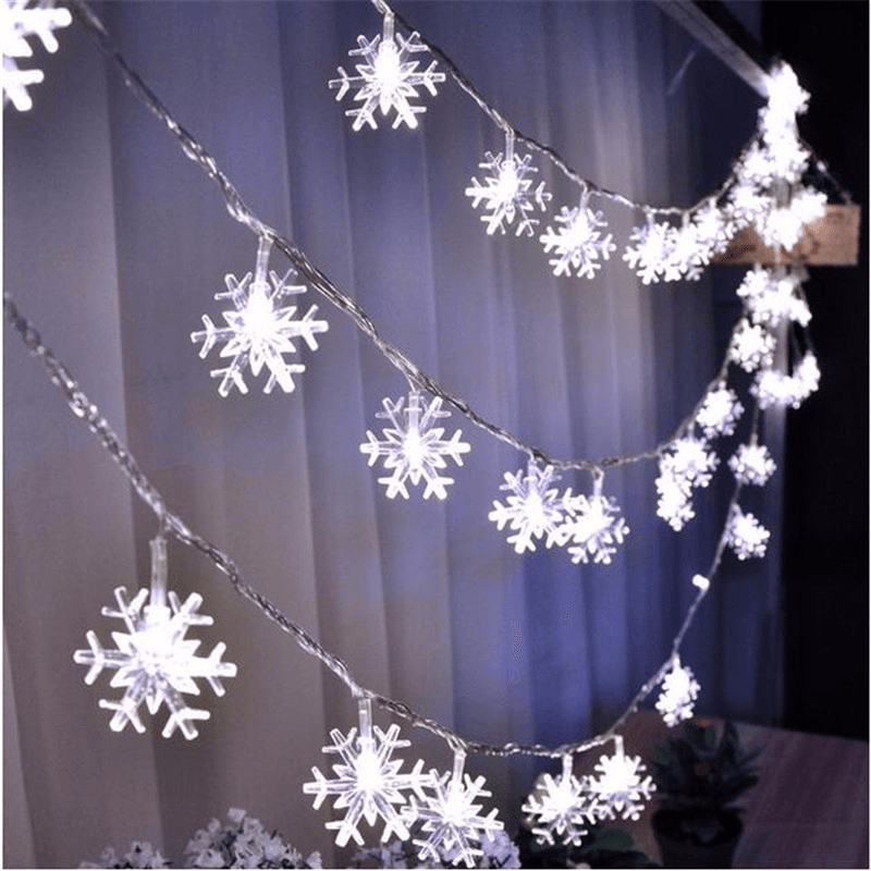 Snowflake Christmas Fairy String Lights - Goodlifebean