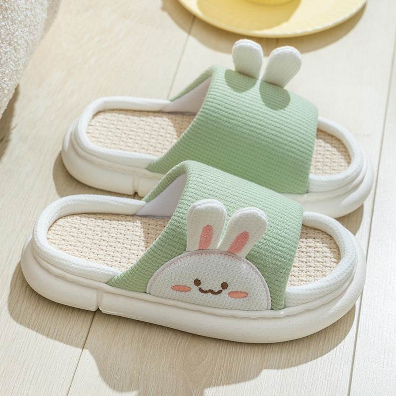 Shop Cute Bunny Linen Slippers - Shoes Goodlifebean Giant Plushies
