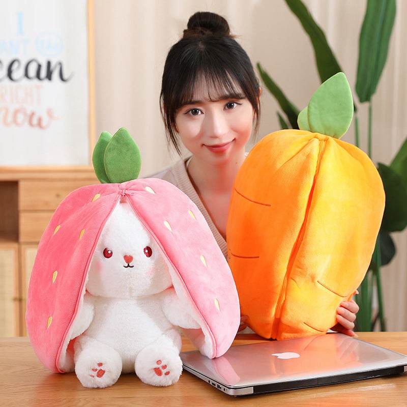 Shop Fruity Floppy: Mini Reversible Bunny Plushie - Toys & Games Goodlifebean Giant Plushies