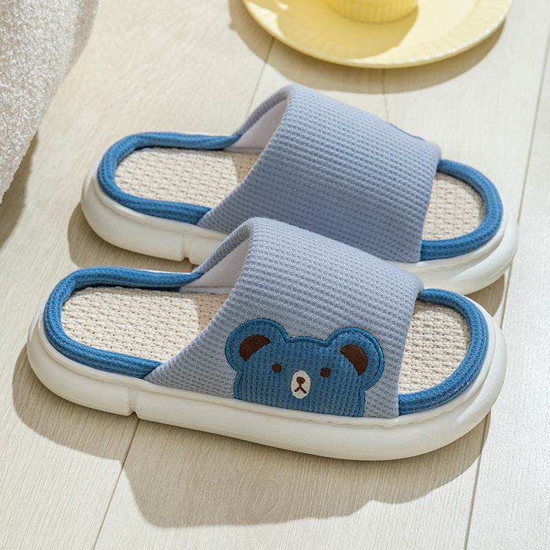 Shop Cute Bunny Linen Slippers - Shoes Goodlifebean Giant Plushies