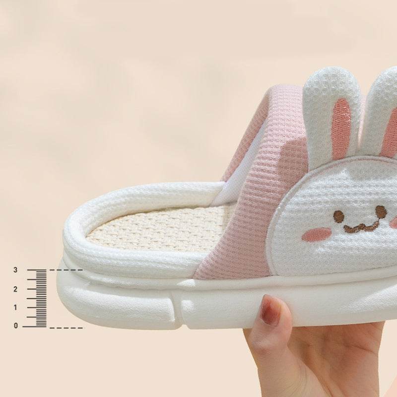 Shop Cute Bunny Linen Slippers - Shoes Goodlifebean Plushies | Stuffed Animals