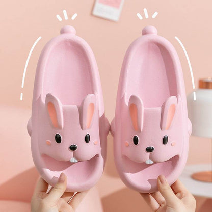 Shop Hoppin' Happy Kawaii Bunny Slippers - Shoes Goodlifebean Plushies | Stuffed Animals