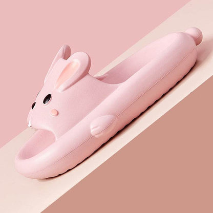 Shop Hoppin' Happy Kawaii Bunny Slippers - Shoes Goodlifebean Plushies | Stuffed Animals