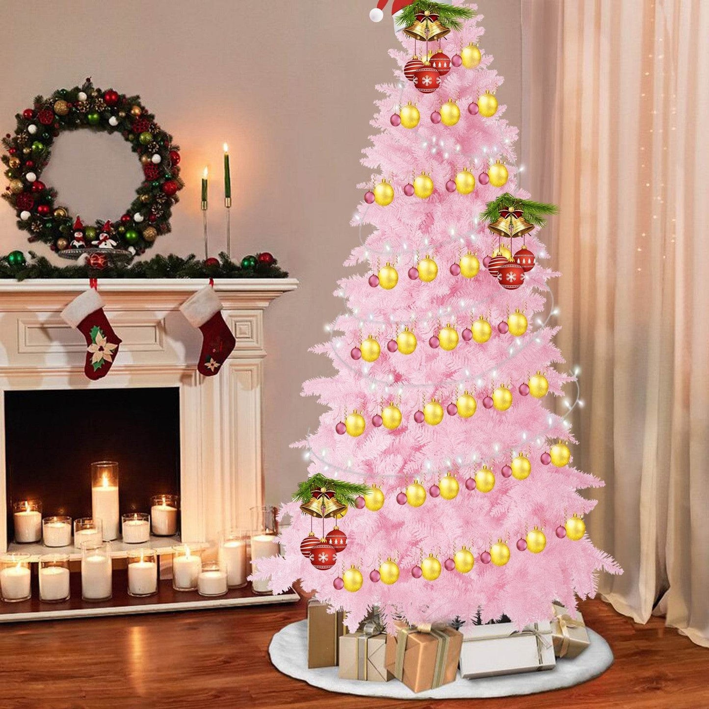 Kawaii Pink 8ft Artifical Christmas Tree - Goodlifebean