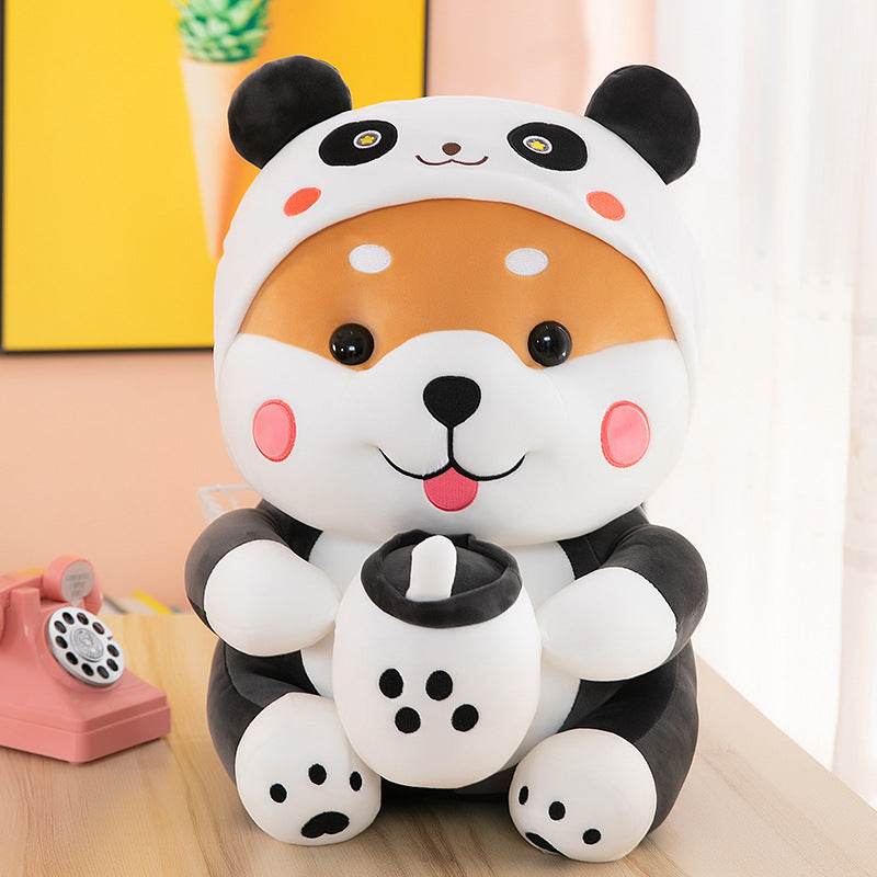 Shop Dandy: Boba Drinking Shiba Plush - Stuffed Animals Goodlifebean Plushies | Stuffed Animals