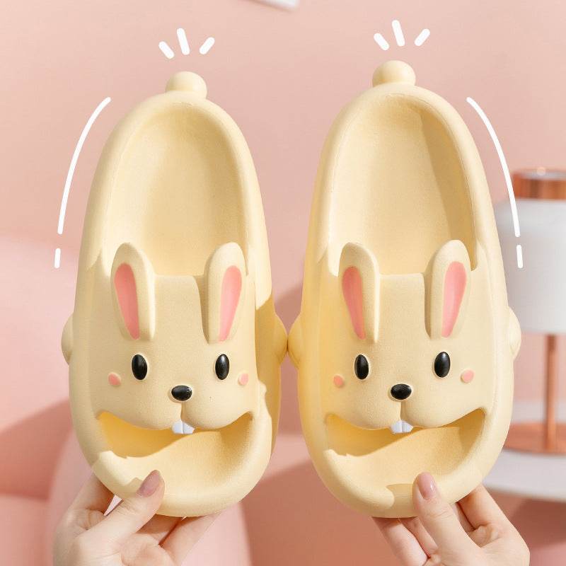 Shop Hoppin' Happy Kawaii Bunny Slippers - Shoes Goodlifebean Plushies | Stuffed Animals