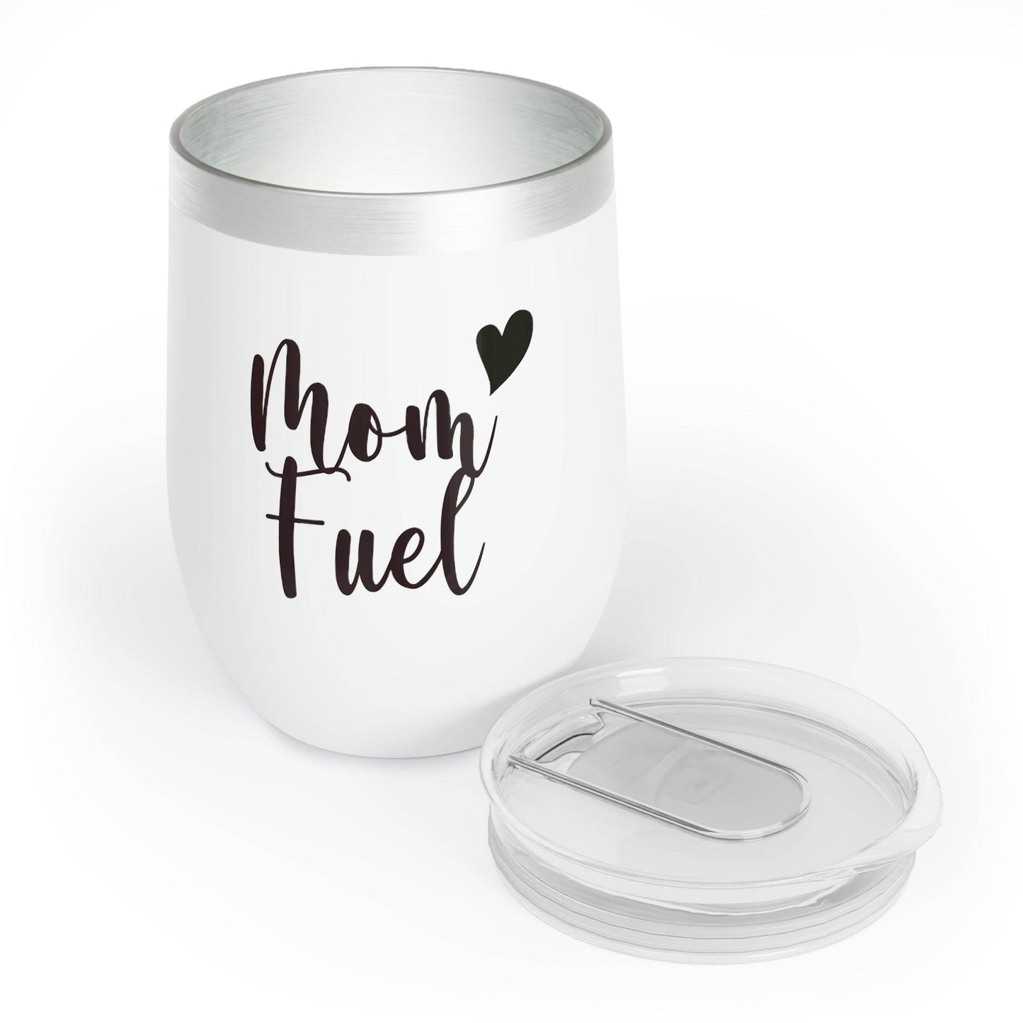 Mom Fuel Custom Engraved Wine Glass for Mom - Goodlifebean