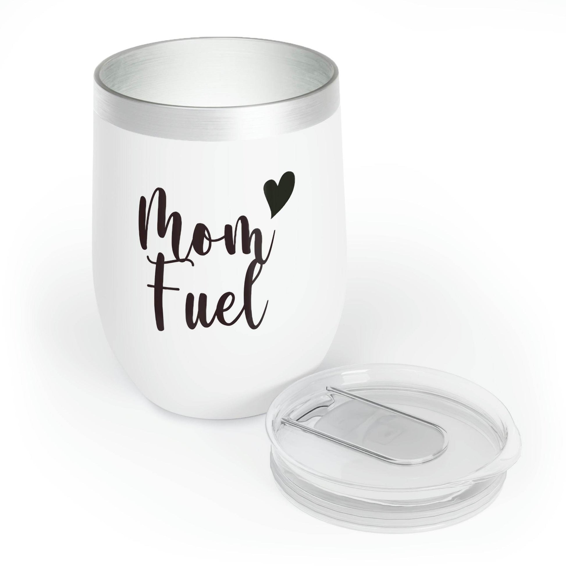 Mom Fuel Custom Engraved Wine Glass for Mom - Goodlifebean