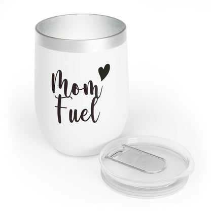 Mom Fuel Custom Engraved Wine Glass for Mom - Goodlifebean