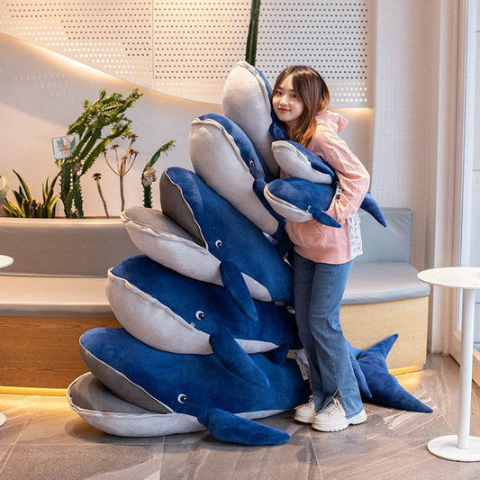 Giant Stuffed Whale Plushie | 4.5ft - Goodlifebean