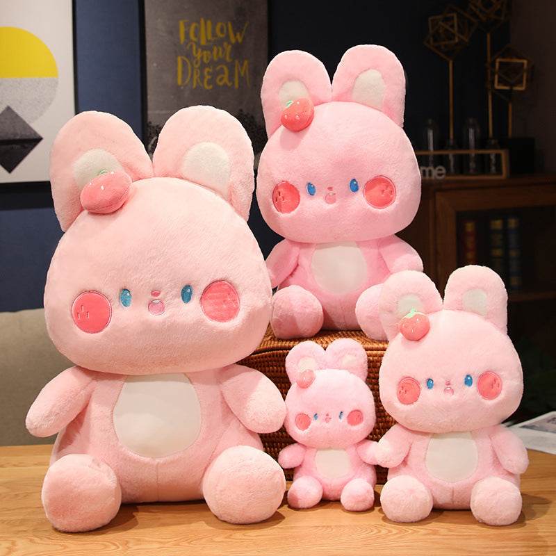 Shop Floppy: Giant Kawaii Strawberry Bunny Plushie - Stuffed Animals Goodlifebean Plushies | Stuffed Animals